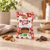 Bombón de chocolate negro relleno de crema de almendra ecológico sin gluten, 25 g - La Finestra Sul Cielo