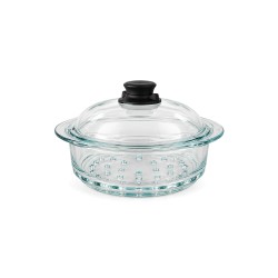Vaporera de cristal - accesorio para cocer al vapor + tapa - SKK