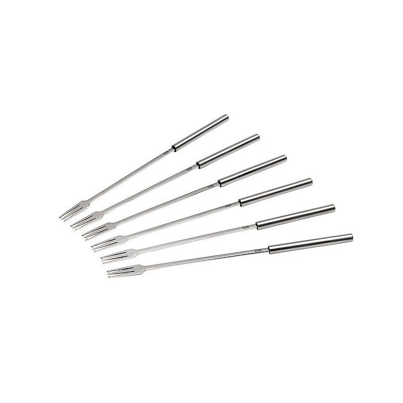 24 centímetros Fackelmann 48493-6 tenedores para fondue de acero inoxidable 