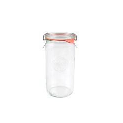 Tarro de vidrio cil  ndrico para conserva Weck   340 ml