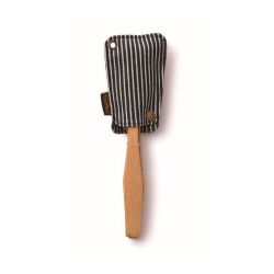 Juego de cuchara, tenedor y cuchillo de bambú con funda