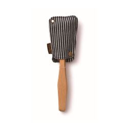 Juego de cuchara, tenedor y cuchillo de bambú con funda