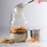 Tarro de cristal con contenedor Snack on the go - 0,5 l