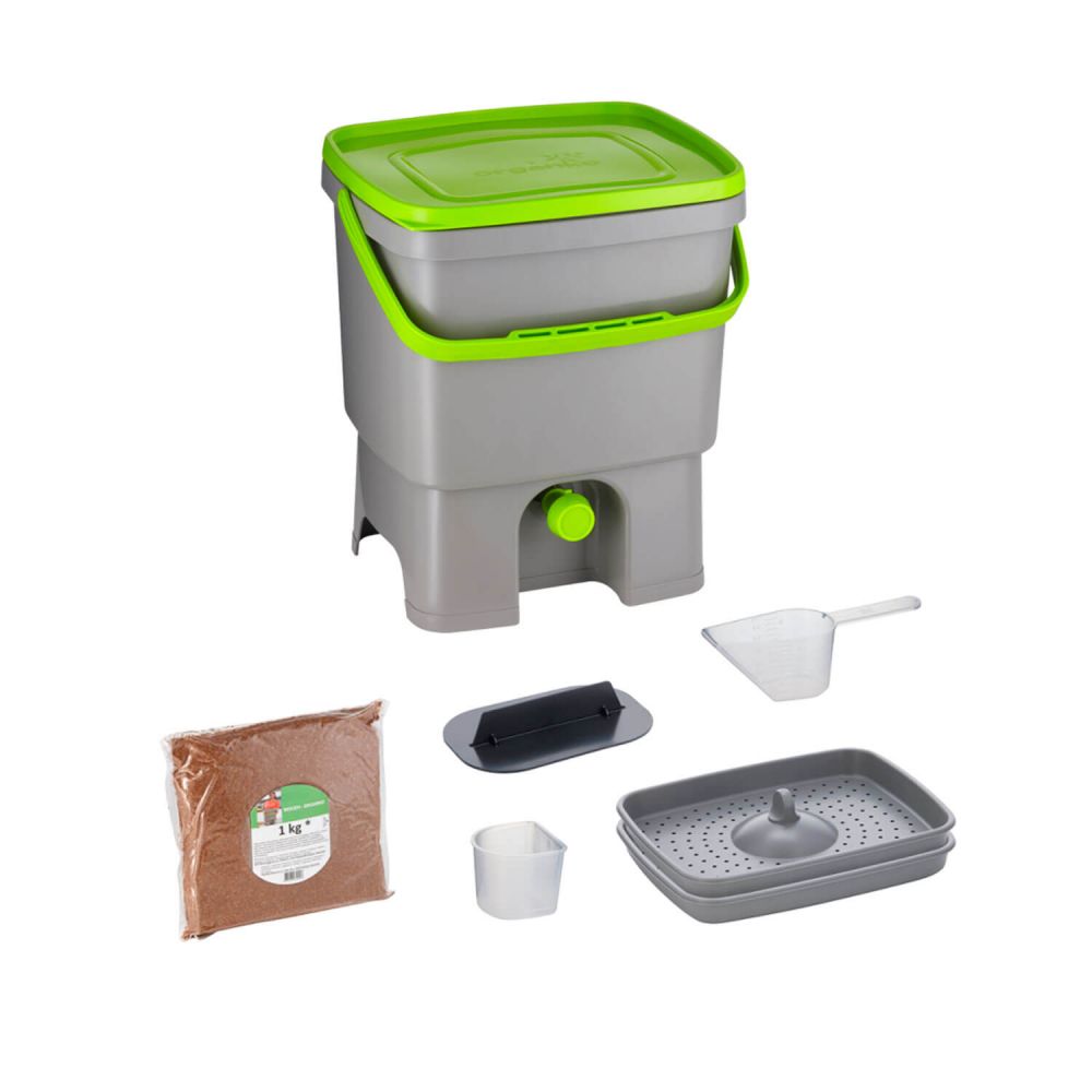 Sporgo Cubo de basura orgánica de cocina de 3 l con tapa: cubo de  compostaje para