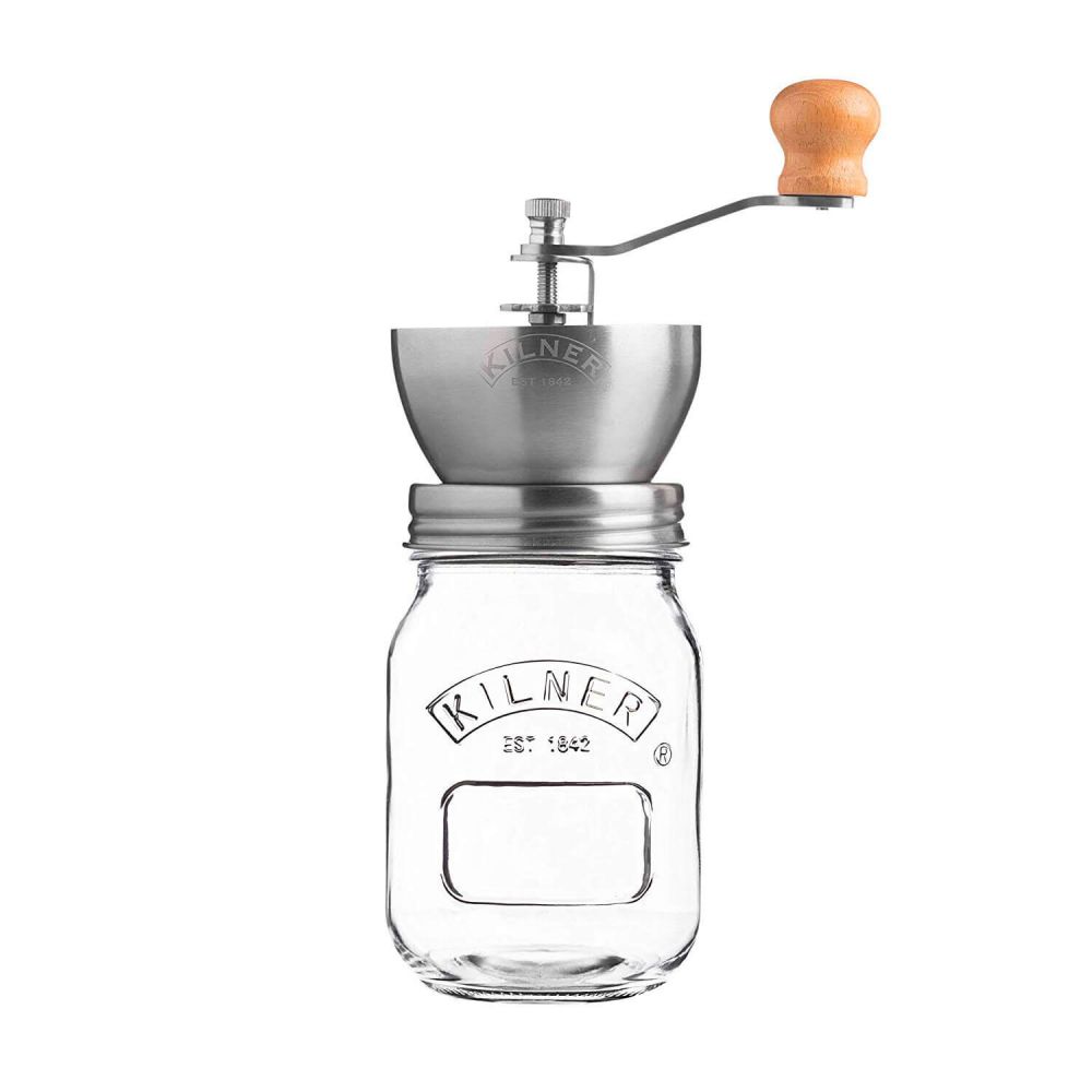 Molinillo de café manual con tarro de cristal incorporado - Kilner