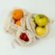 Bolsas de malla de algodón orgánico para frutas y verduras