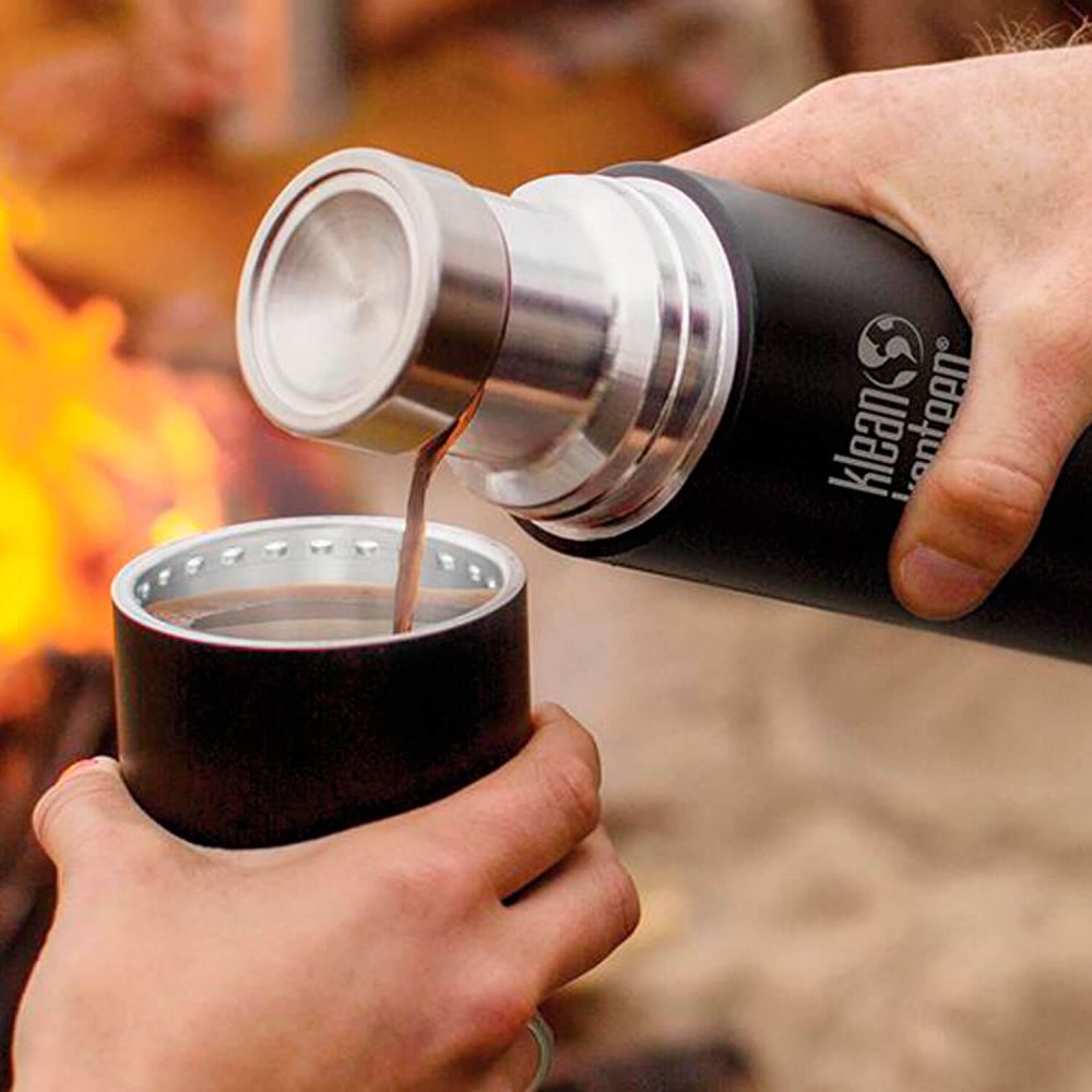 Taza de café de doble pared con cuchara, taza térmica de acero inoxidable a  prueba de