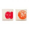 Bolsita para comida y sándwich - Pack 2 "Manzana y naranja"