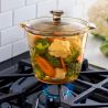 Olla de cristal Flair con tapa, de 1,2 l - Visions