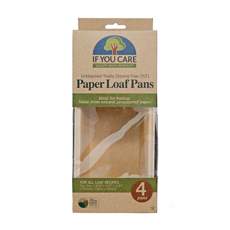 Moldes rectangulares de papel de hornear ecológico - If you care