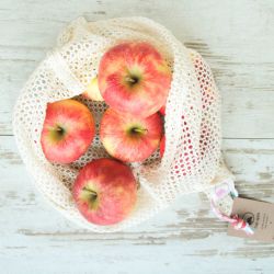 Bolsa de malla de algodón orgánico para frutas y verduras - Bag Again