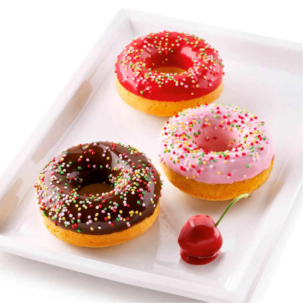 Molde de silicona para donuts. Ahora a 11,99 €.