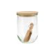 Tarro de vidrio Tulip con tapa de madera para conserva Weck - 1,06 l