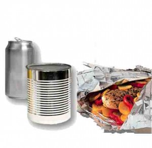 Aluminio en alimentación Latas, papel de aluminio, ollas... todo de aluminio
