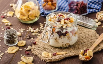 Muesli casero con frutas deshidratadas