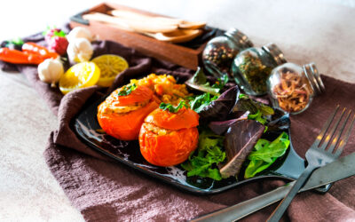 Tomates rellenos con bulgur