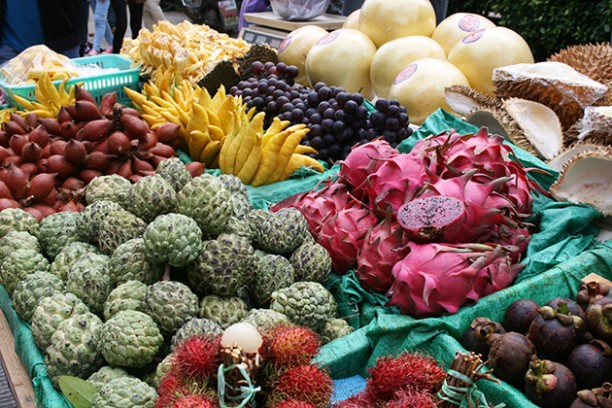 Frutas y verduras chinas