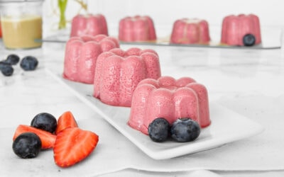 Postre de fresas y agar-agar