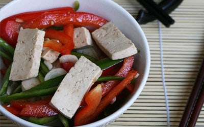 Ensalada china de tofu