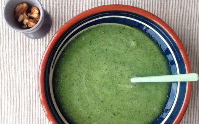 Sopa fría de melón, pepino y menta