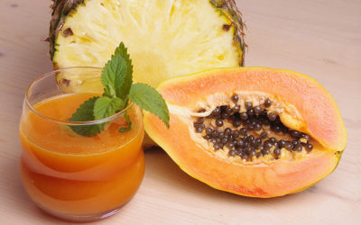 Zumo digestivo y alcalinizante: papaya y piña