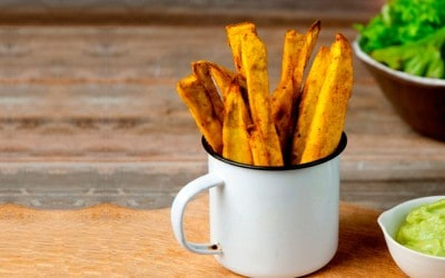 Patatas de boniato al curry