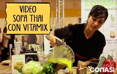 Sopa Thai con Vitamix en 5 minutos - Biocultura Madrid 2015