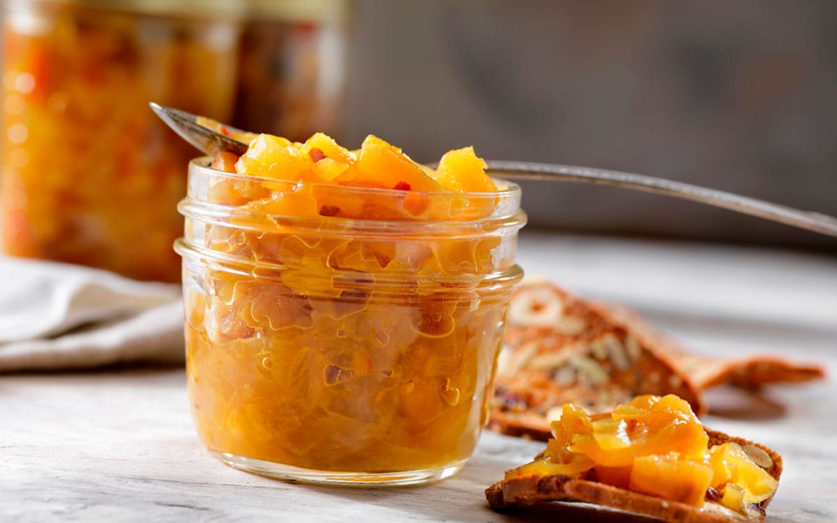Receta de chutney de piña y chile