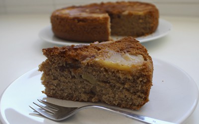 Tarta de manzana volteada