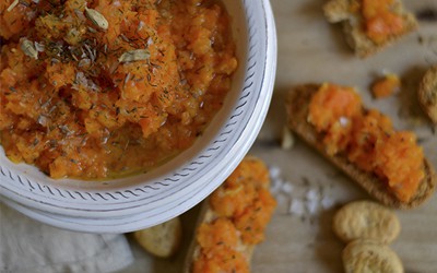 Caviar de zanahoria y jengibre