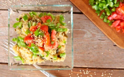 Quinoa con algas y verduras