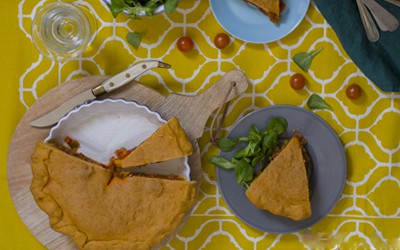 Empanada casera de verduras