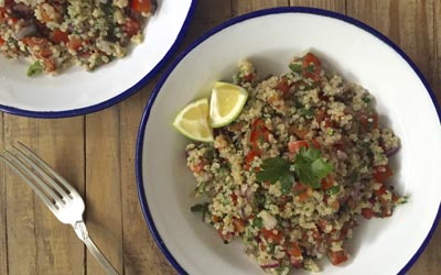 Tabulé de quinoa y semillas de cáñamo