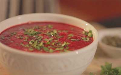 Video receta Vitamix S30: sopa de remolacha y tomate