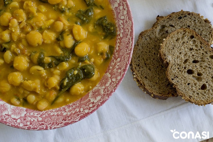 potaje-garbanzos-habichuelas-espinacas