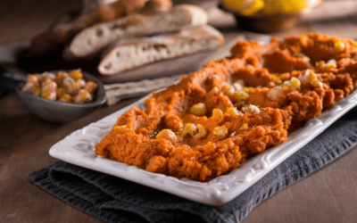 Hummus con tomate seco