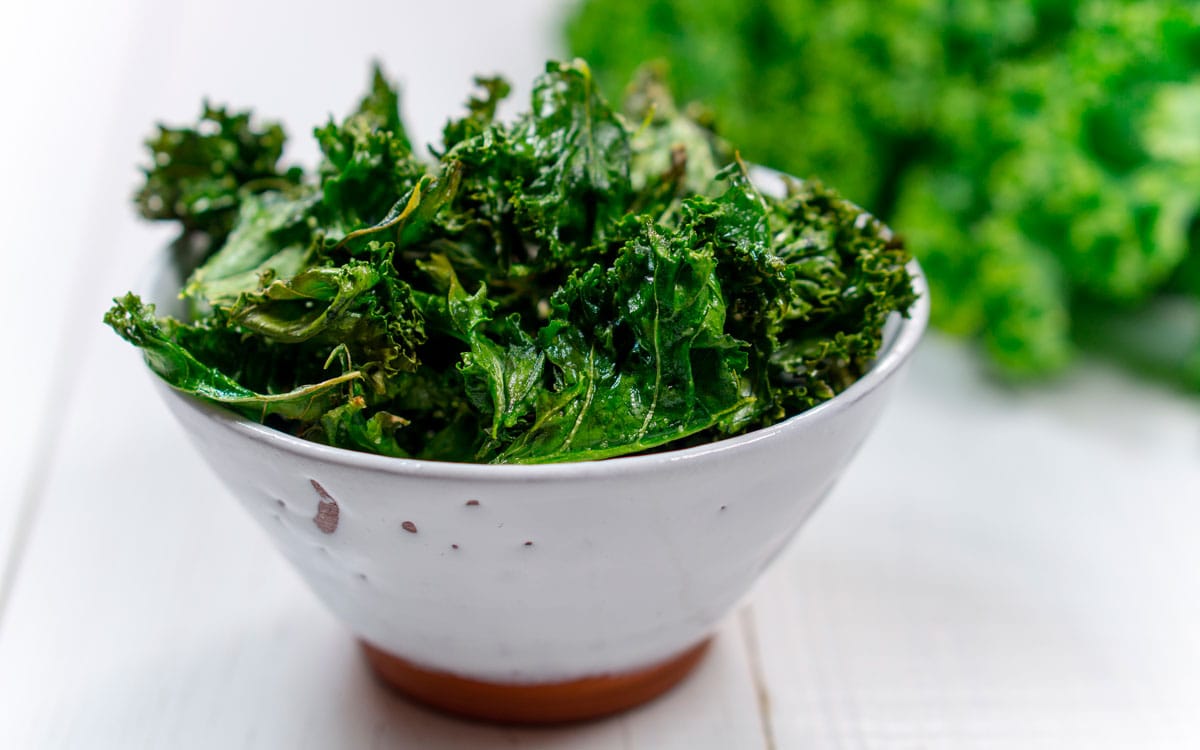 Receta de chips de kale deshidratados - Blog Conasi