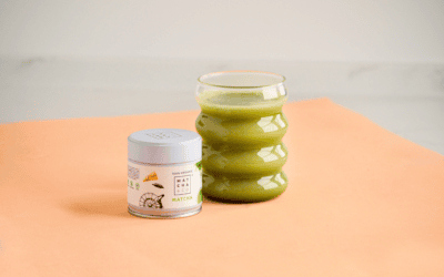 Matcha latte de coco