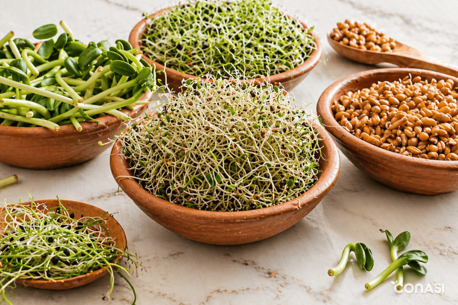 microgreens, germinados y brotes microgreens, germinados y brotes