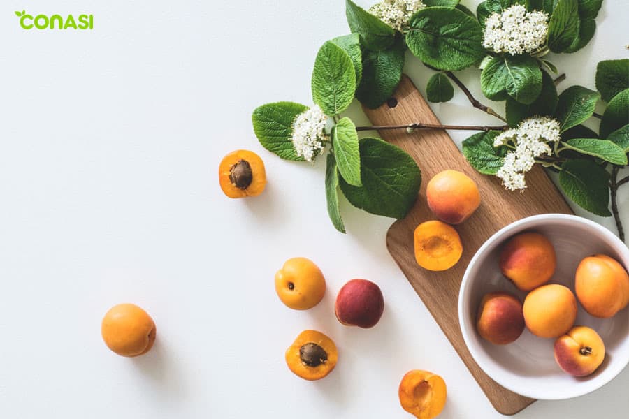 Betacarotenos en frutas naranjas