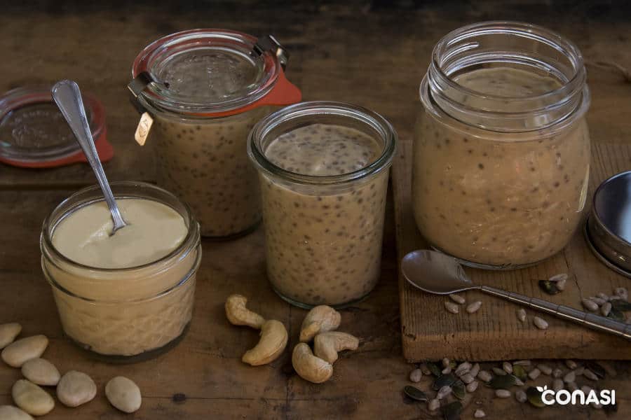 Yogur con Cereales, Nueces y Frutos Rojos