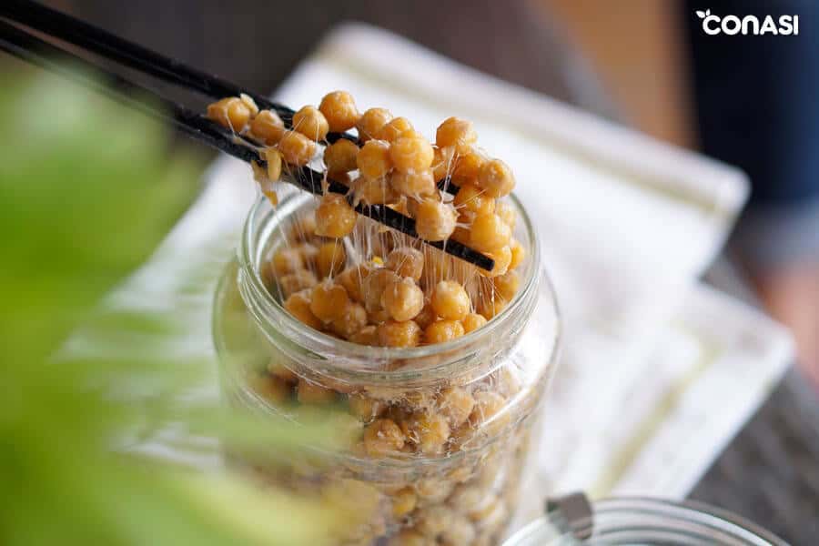 Natto casero en un tarro de cristal - Fermentación casera