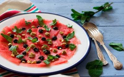 Carpaccio de sandía