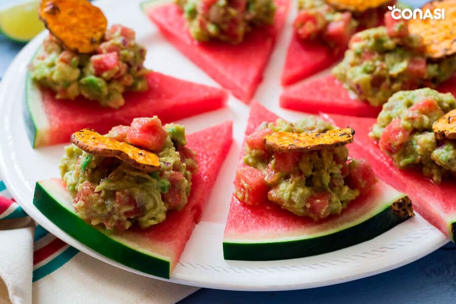 Guacamole de sandía - Tipos de dietas basada en vegetales