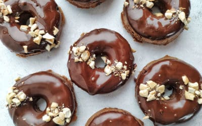 Donuts sin gluten con harina de teff y chocolate