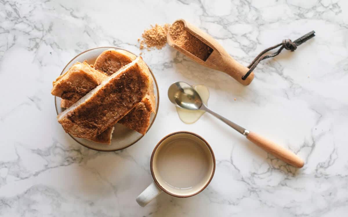torrijas caseras veganas con harina de garbanzo