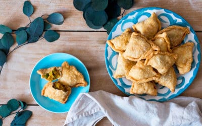 Samosas vegetales: receta paso a paso