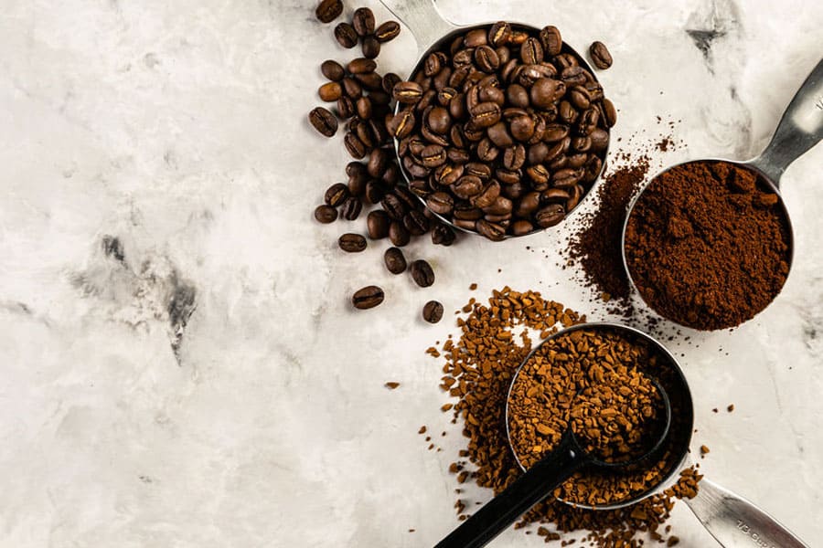 diferentes tipos de café ecológico en cacitos
