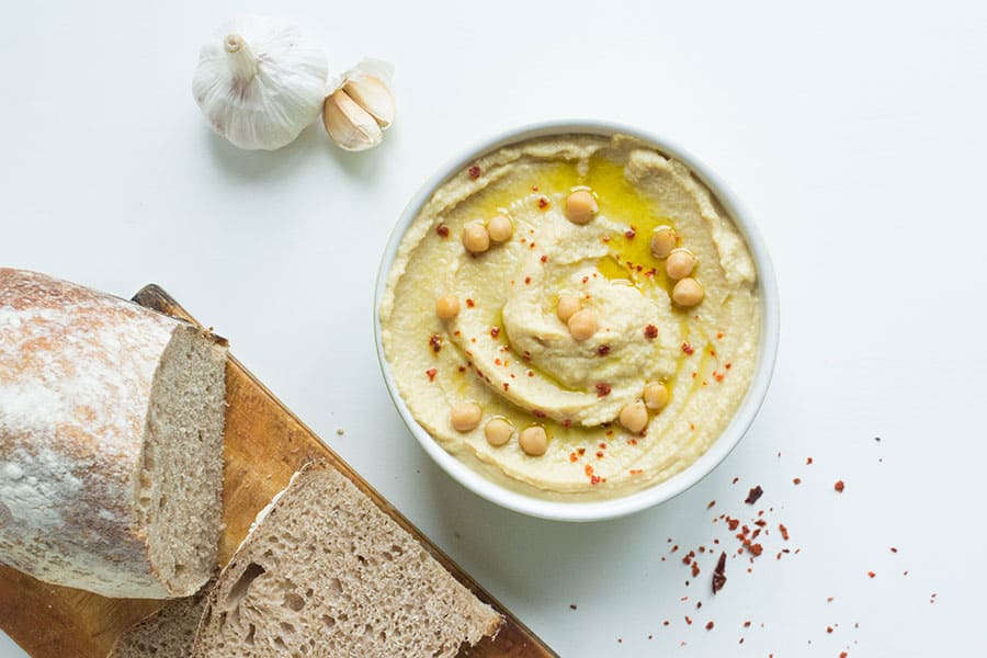 Hummus de garbanzos Hummus de garbanzos