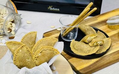 Empanadillas deshidratadas de chucrut y queso vegano: receta paso a paso